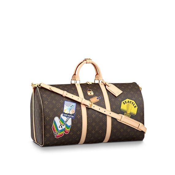 Women's Louis Vuitton Keepall Bandouliere 55 My LV World Tour Bag - Get, Shop Now!