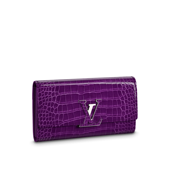 Louis Vuitton Capucines Wallet Amethyste Purple - Women's Designer Wallet with Discount!