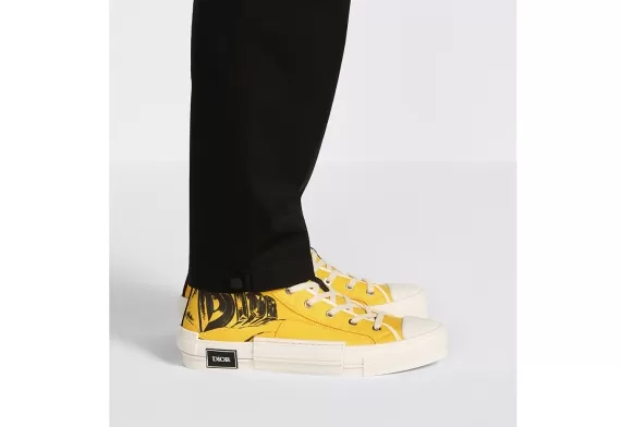 B23 High-Top Sneaker Yellow AsteroDior