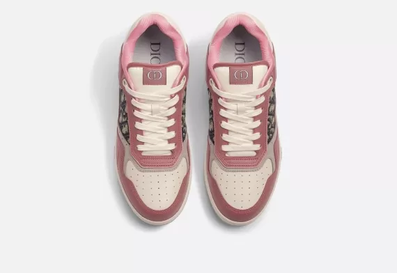 B27 Low-Top Sneaker - Pink and Cream