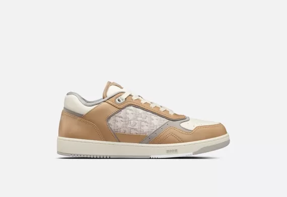 B27 Low-Top Sneaker - Beige and Cream