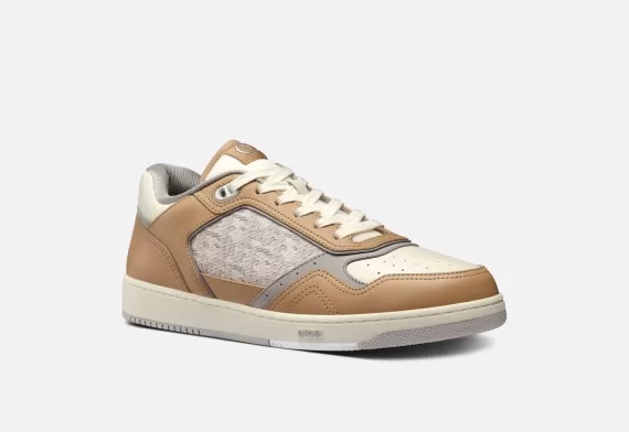 B27 Low-Top Sneaker - Beige and Cream