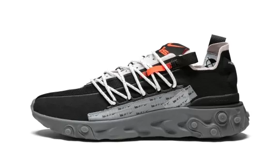  ISPA React WR - Black/Metallic Silver-Gunsmoke