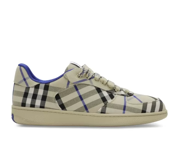 Vintage Check low-top sneakers - beige/black/blue