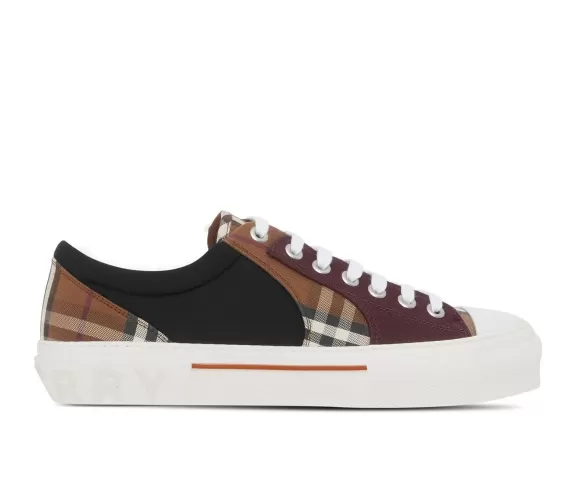 Vintage Check patchwork sneakers